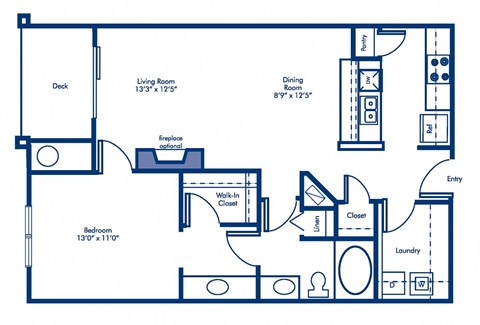 the second floor plan of a 2 bedroom apartment at the hawthorne in columbia